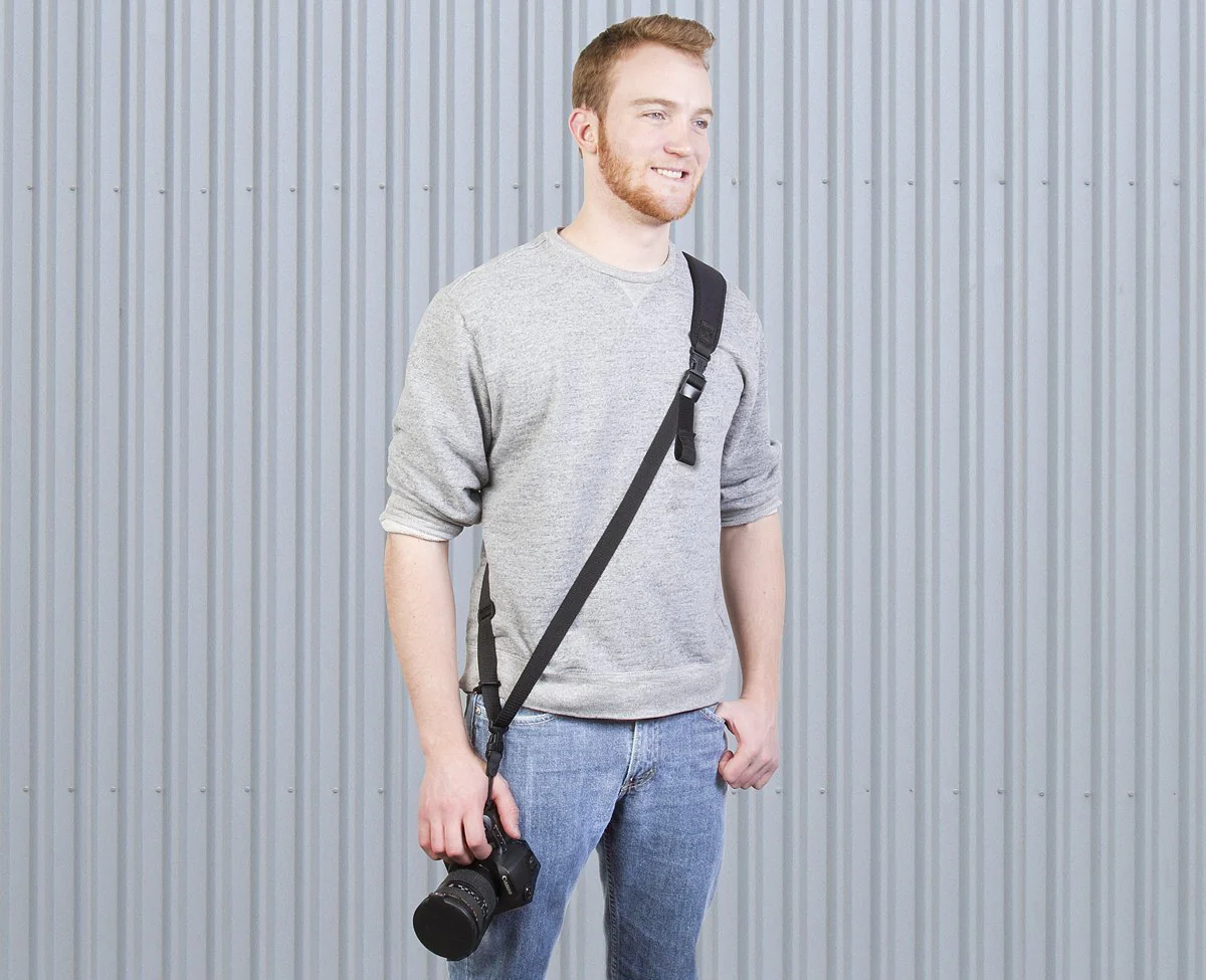 OP/TECH Utility Sling Camera Strap, XL, and Soft DSLR Pouch (D-Midsize) Kit - Image 3
