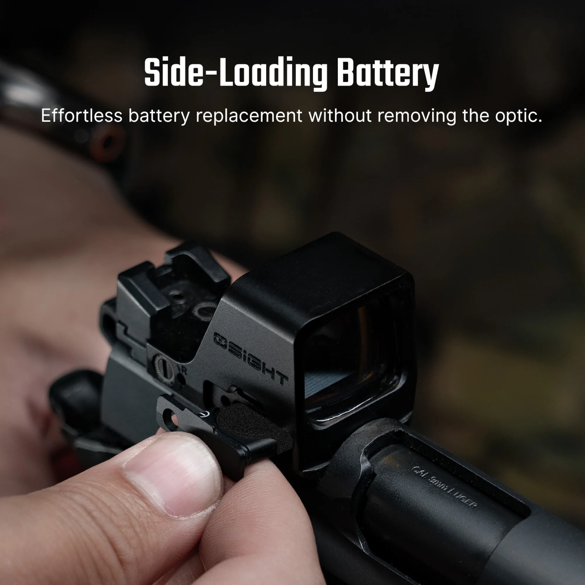 Osight C 3 MOA Red Dot and 32 MOA Circle Sight with Side-Loading Battery - Image 6