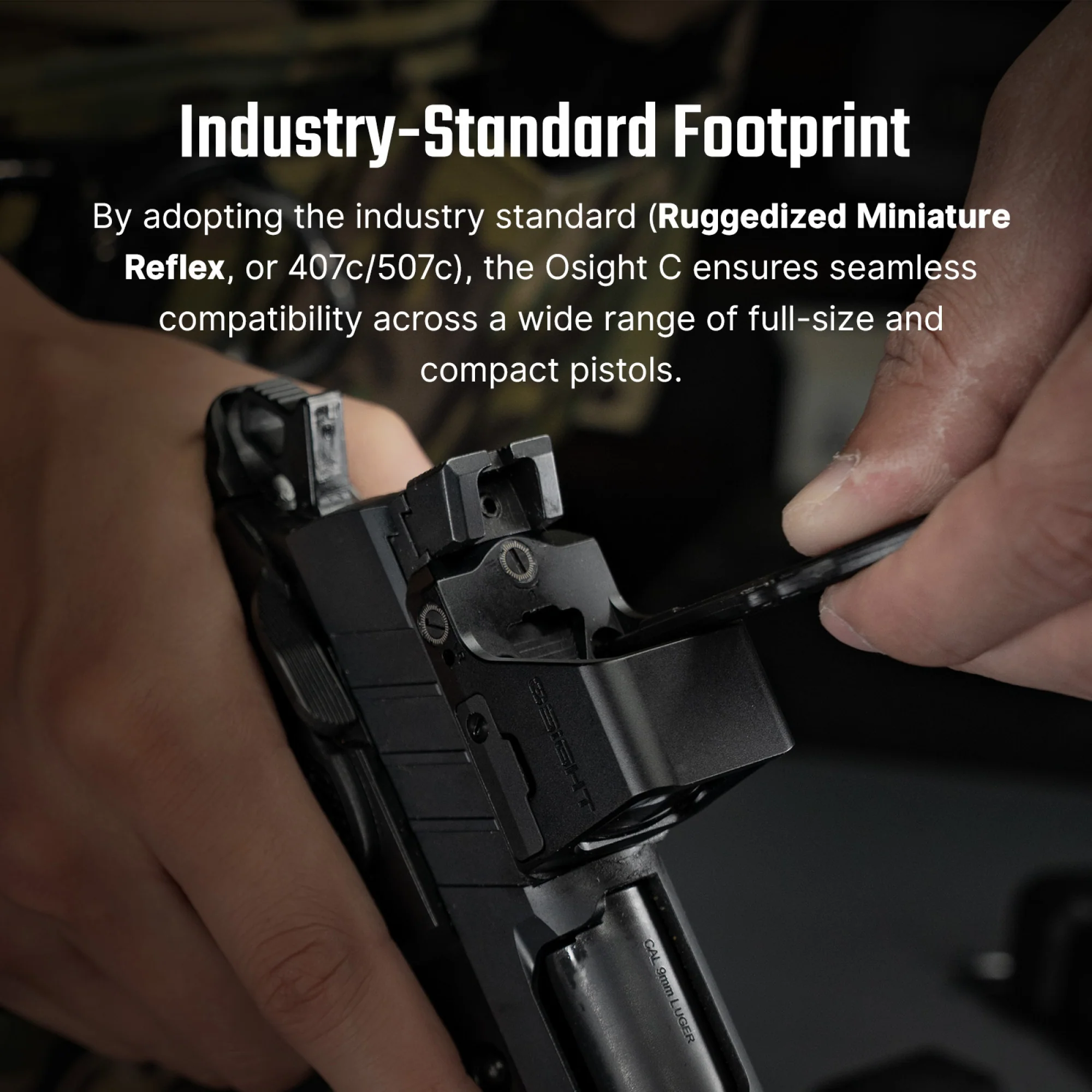 Osight C 3 MOA Red Dot and 32 MOA Circle Sight with Side-Loading Battery - Image 8