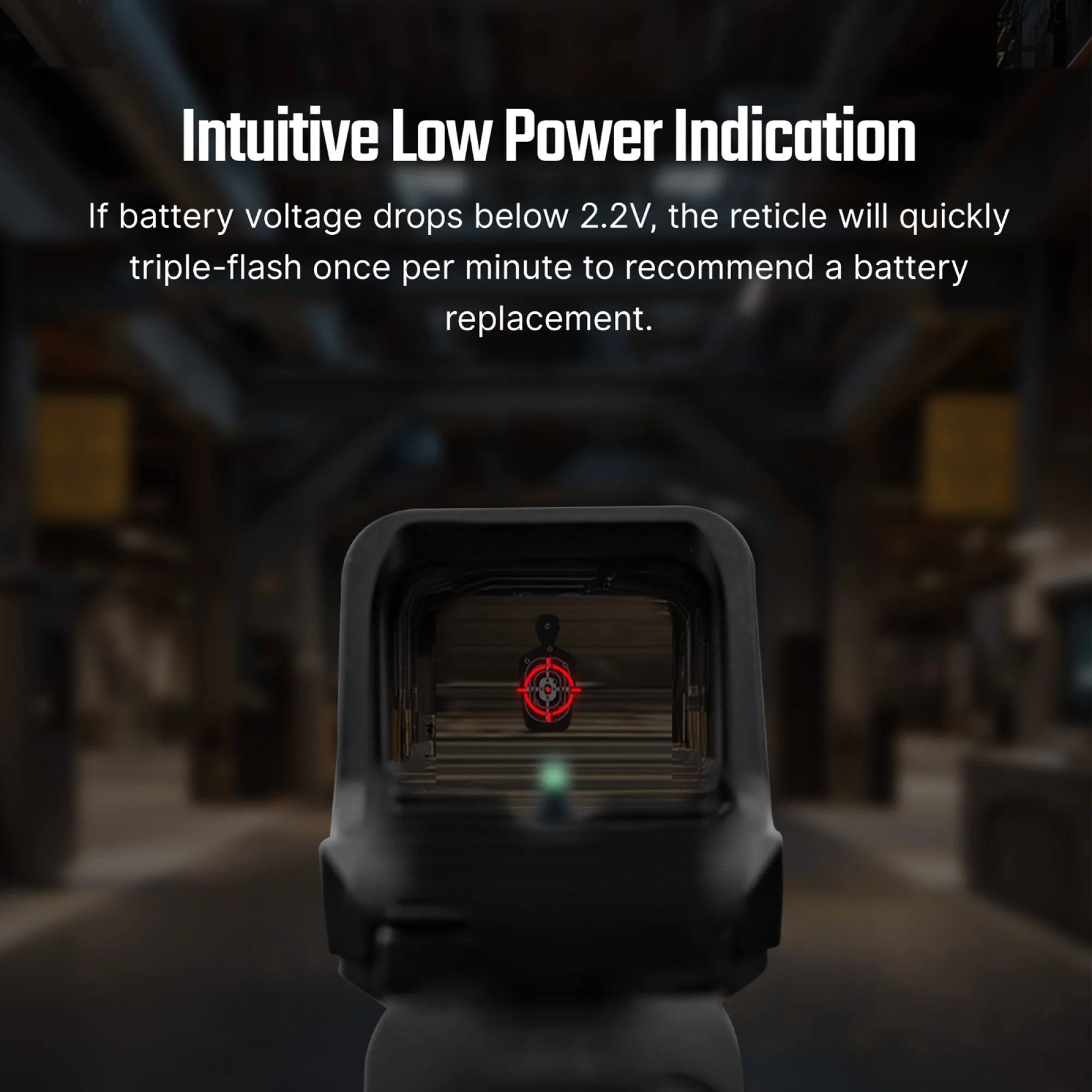 Osight C 3 MOA Red Dot and 32 MOA Circle Sight with Side-Loading Battery - Image 9