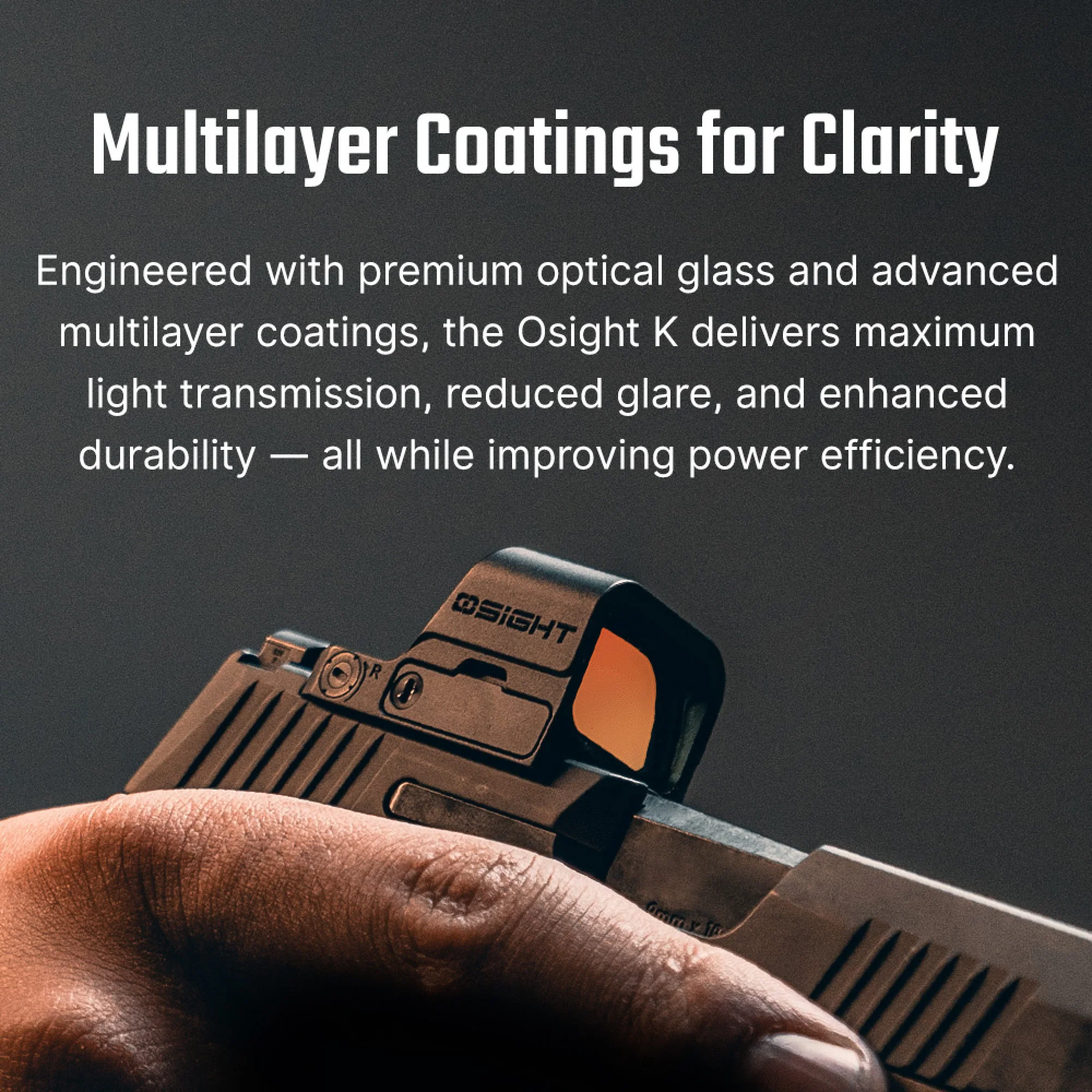 Osight K 6 MOA Red Dot Sight with RMSc Footprint and Side-Loading Battery - Image 4