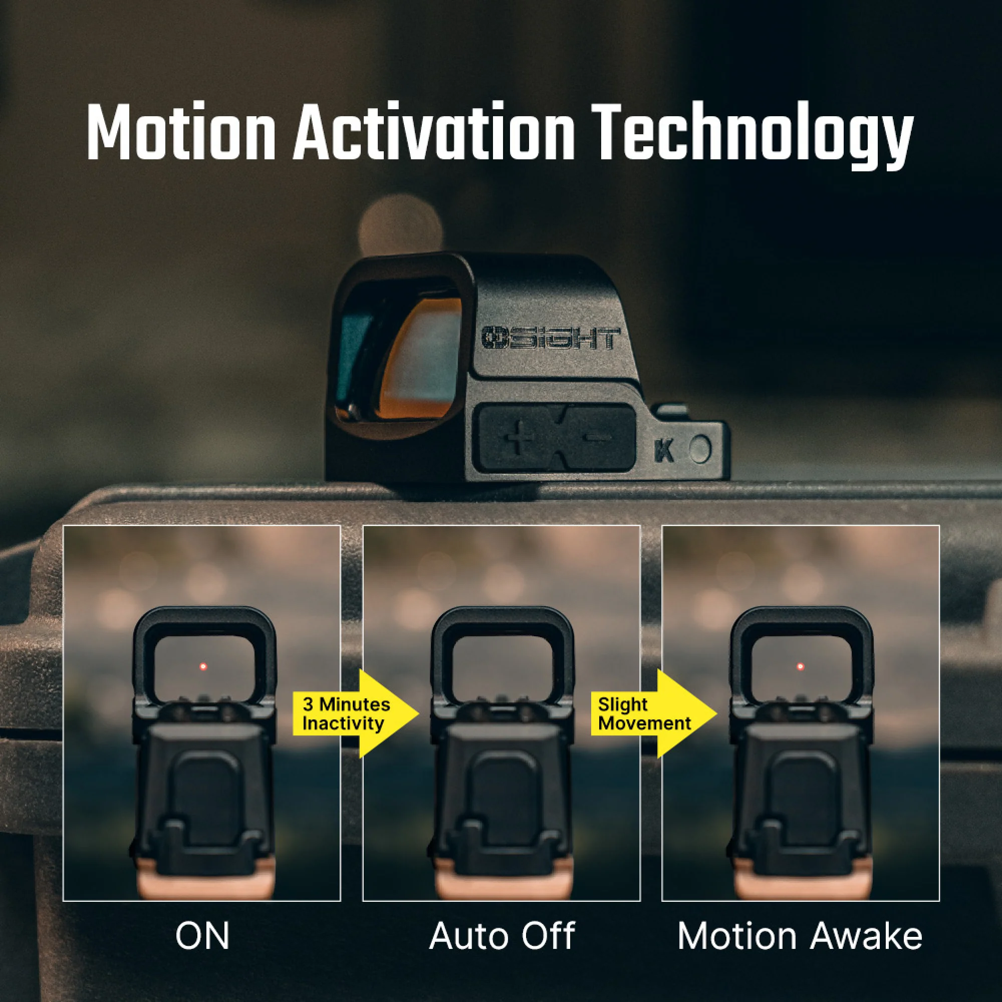 Osight K 6 MOA Red Dot Sight with RMSc Footprint and Side-Loading Battery - Image 8