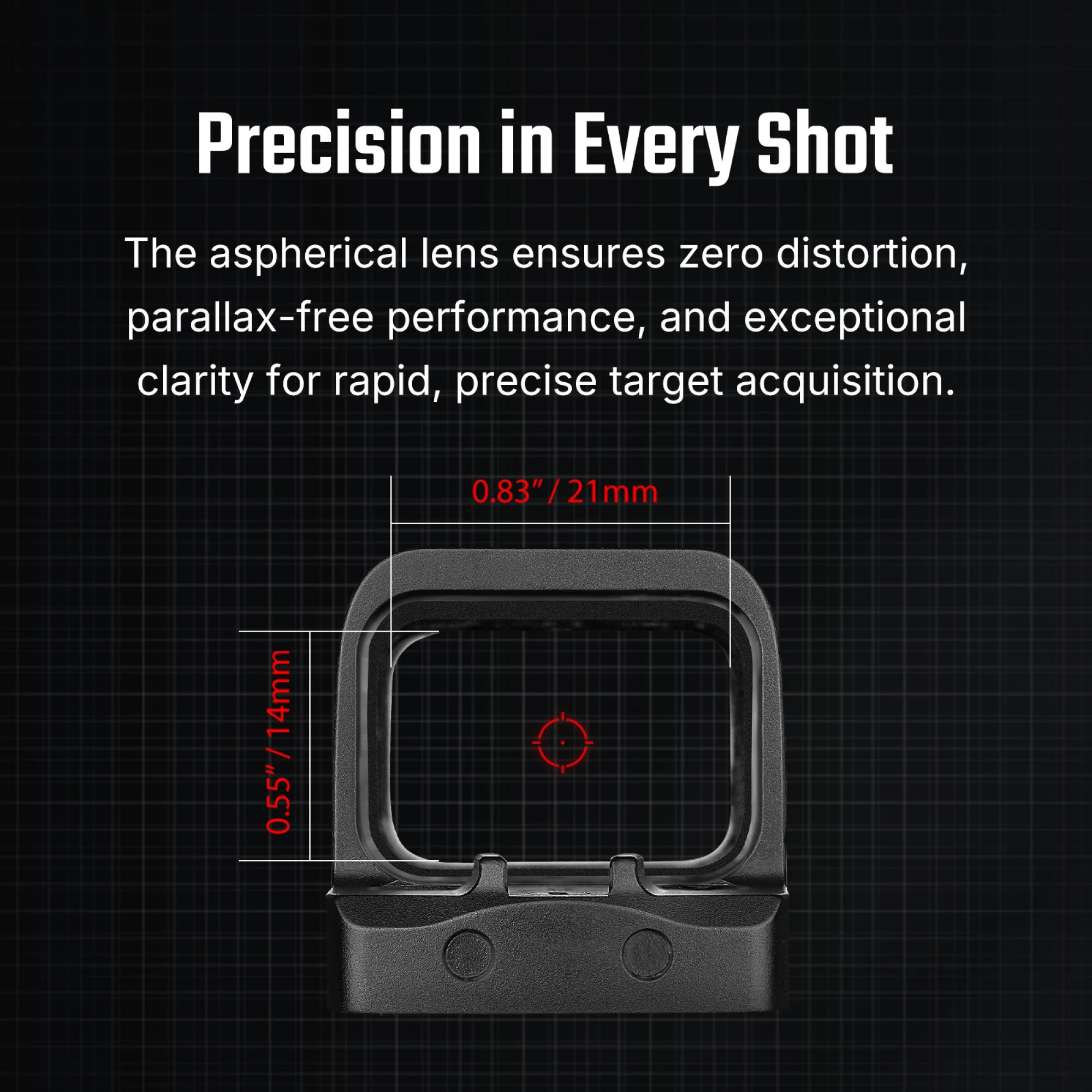Osight SE 2 MOA Red Dot and 32 MOA Circle Sight with Parallax-free Performance - Image 5