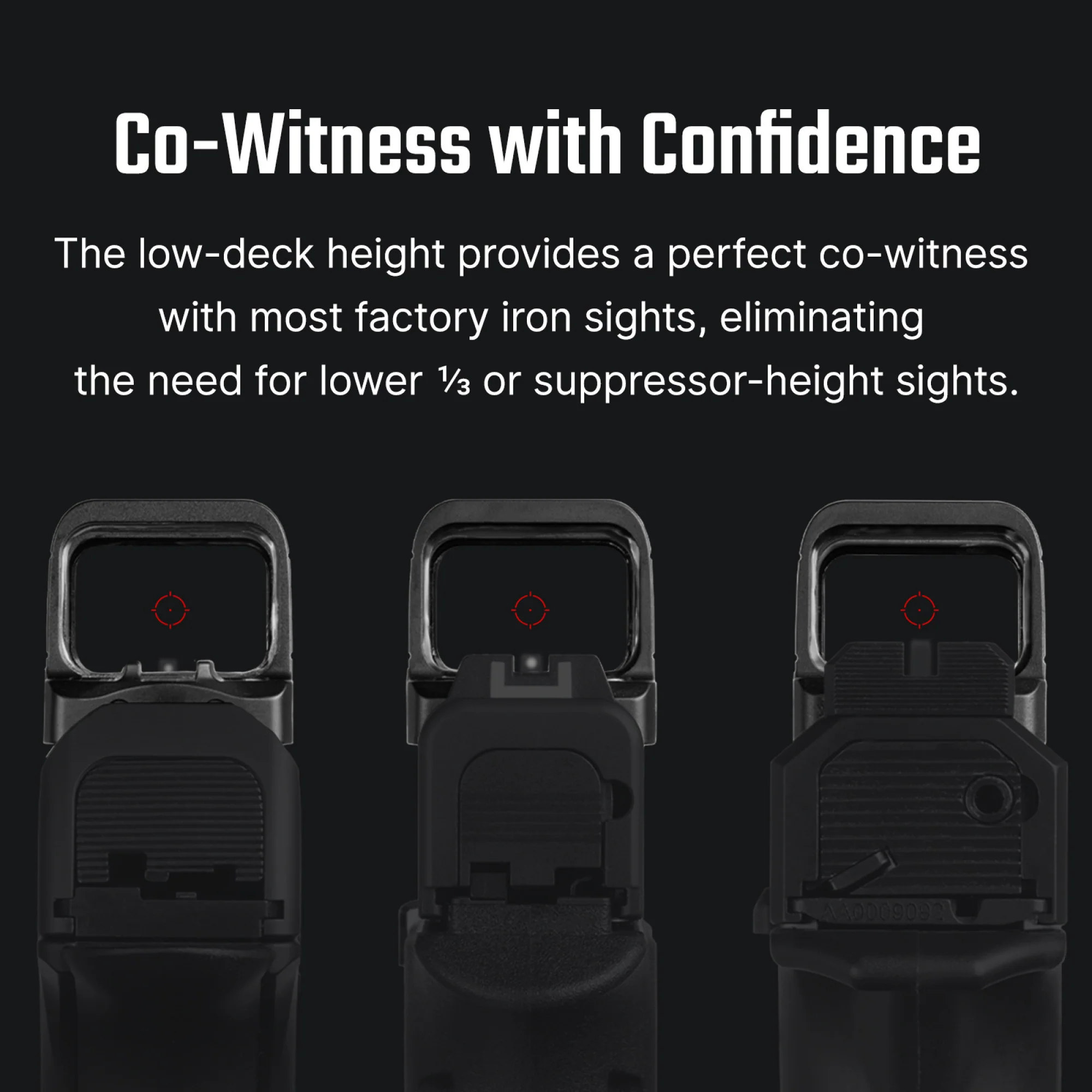 Osight SE 2 MOA Red Dot and 32 MOA Circle Sight with Parallax-free Performance - Image 9