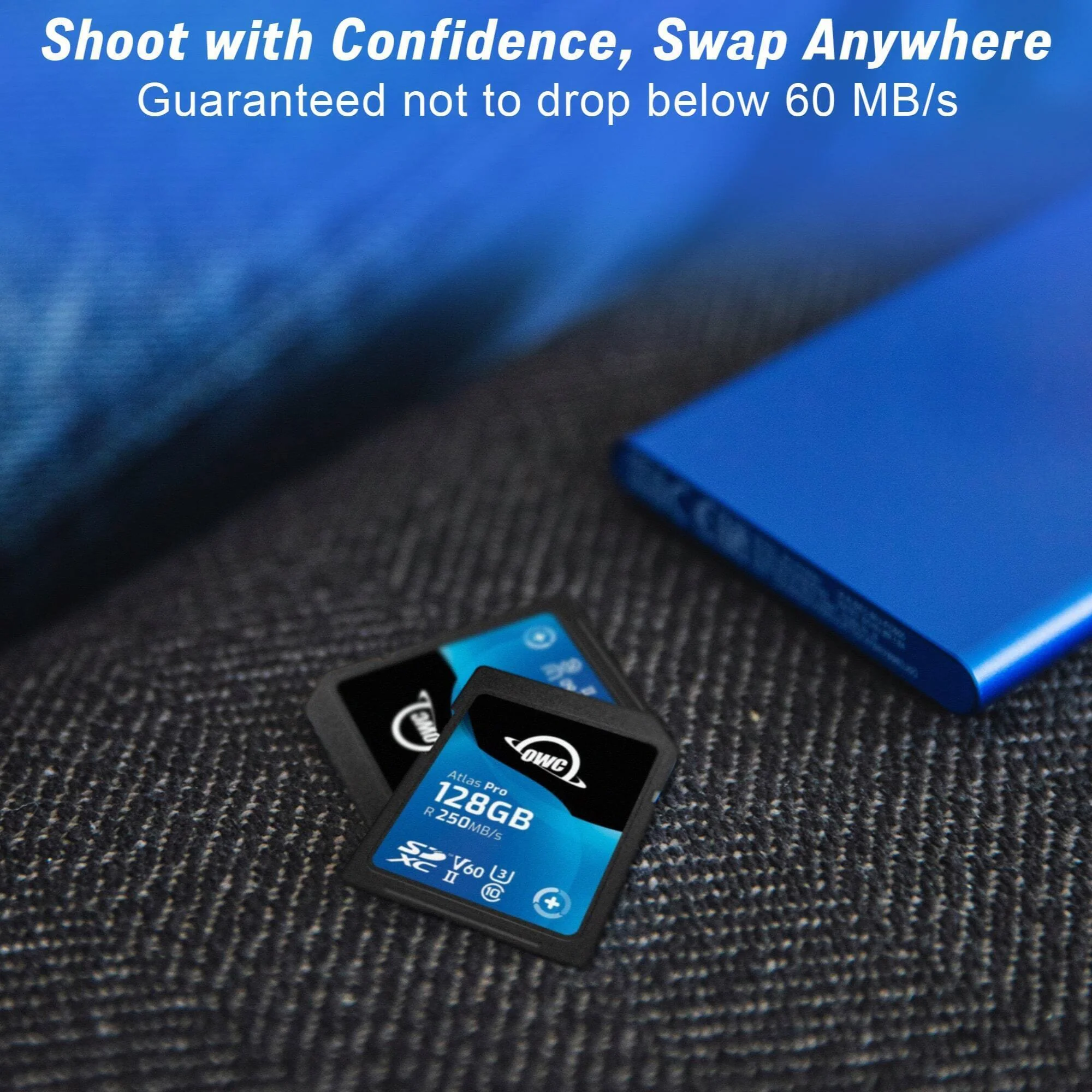 OWC 128GB Atlas Pro UHS-II SDXC Memory Card (2-Pack) - Image 3