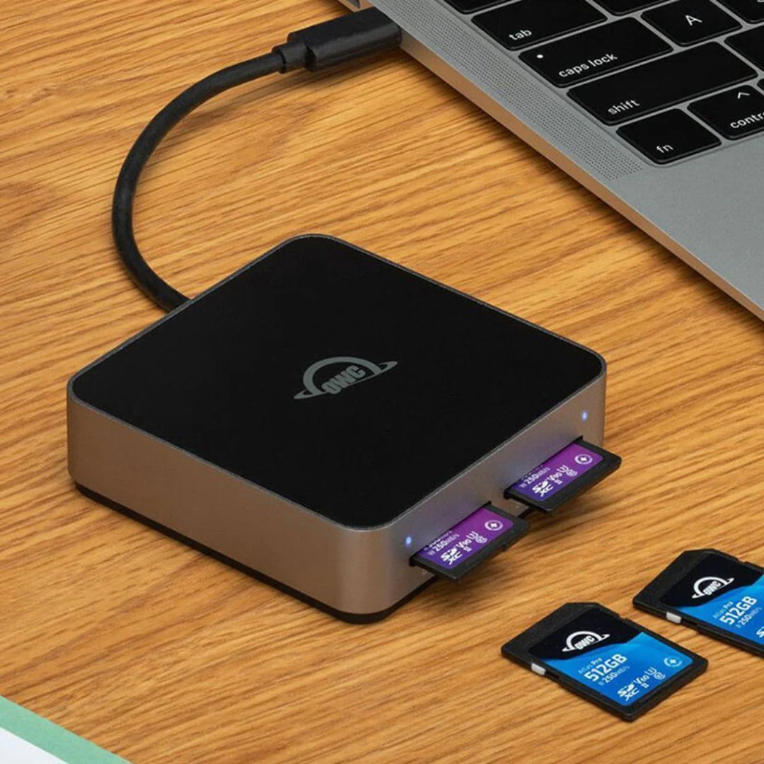 OWC 256GB Atlas Pro SDXC V60 UHS-II Memory Card with Dual SD-Slot SDXC UHS-II Card Reader - Image 4