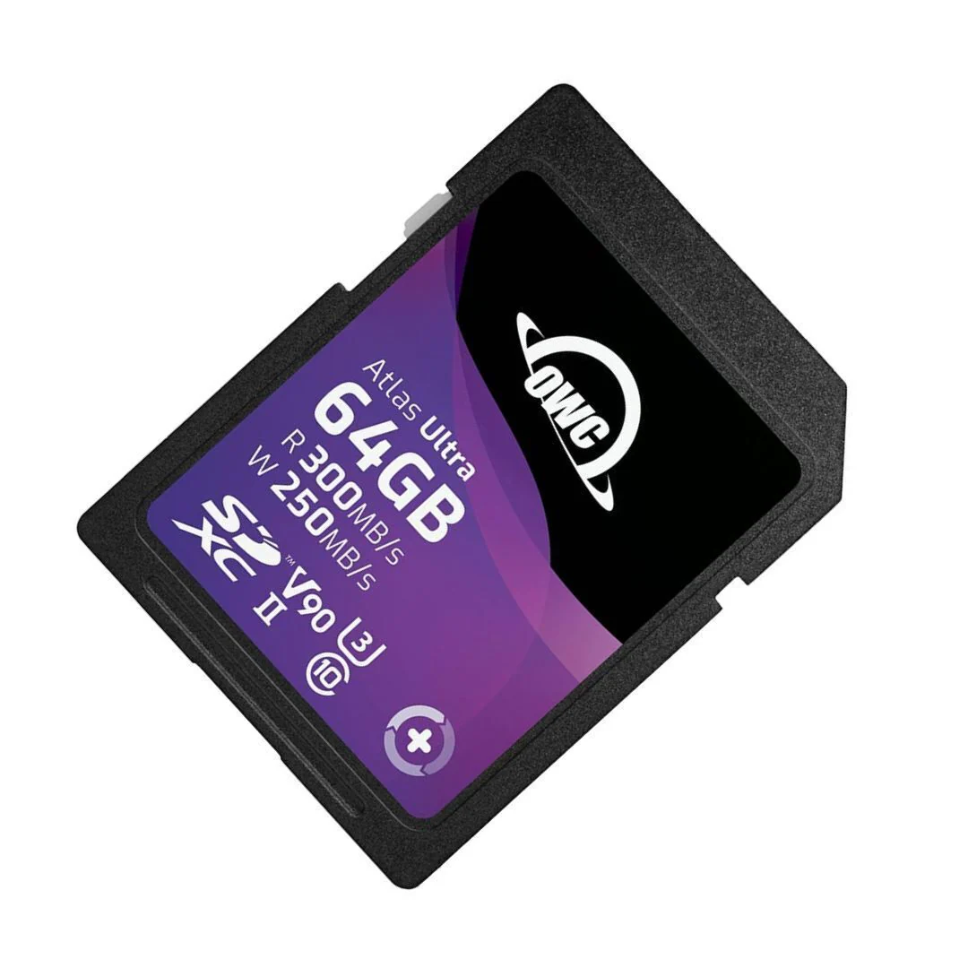 OWC 64GB Atlas Ultra UHS-II SDXC Memory Card with Dual SD-Slot SDXC UHS-II Card Reader - Image 4