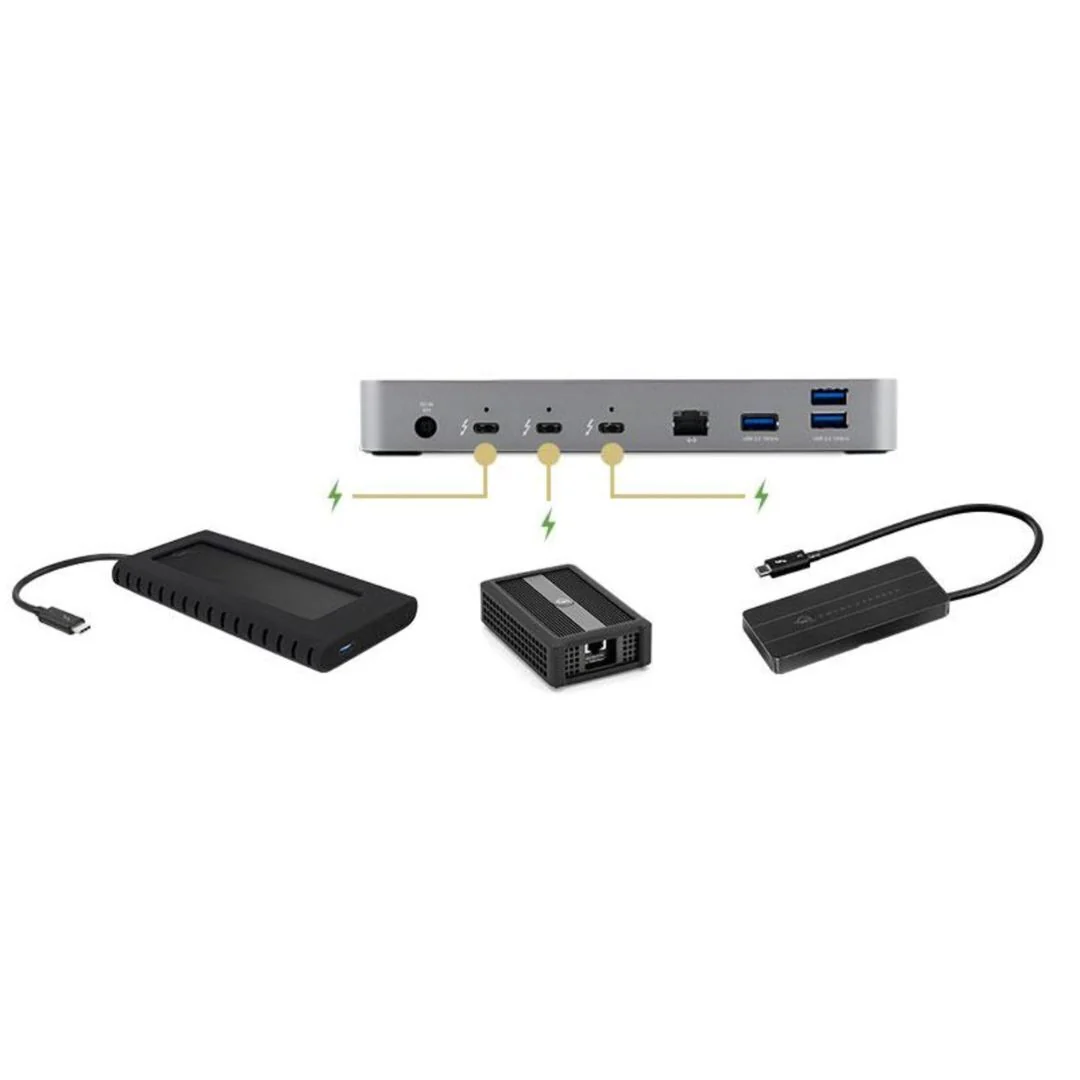 OWC 11-Port Thunderbolt Dock with 4 Ports, 4 USB Ports, and Ethernet for Thunderbolt 3 Mac or PC - Image 5