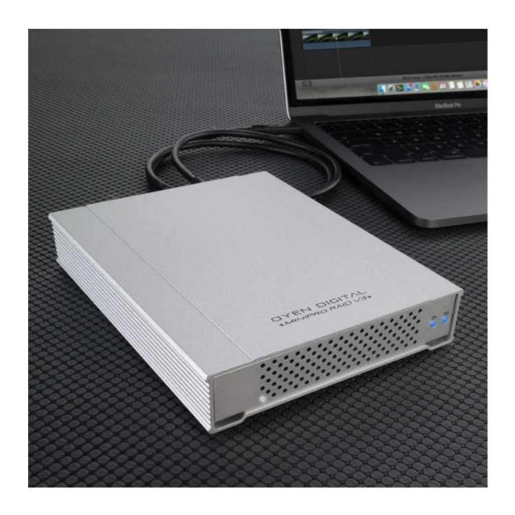 Oyen Digital MiniPro Dura 3.1 Portable USB-C Storage Device 2x 2TB HDD - Image 5