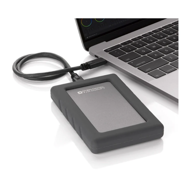 Oyen Digital U32 Shadow Dura, USB 3.1 Portable Hard Drive 1TB HDD (Slate Gray) - Image 5