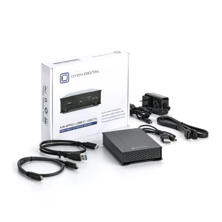 Oyen Digital MiniPro eSATA+USB 3.1 Portable 1TB 7200RPM HDD - Image 4