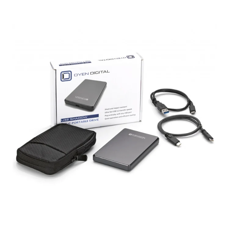 Oyen Digital U32 Shadow 500GB USB 3.1 Portable SSD (Slate Gray) - Image 6