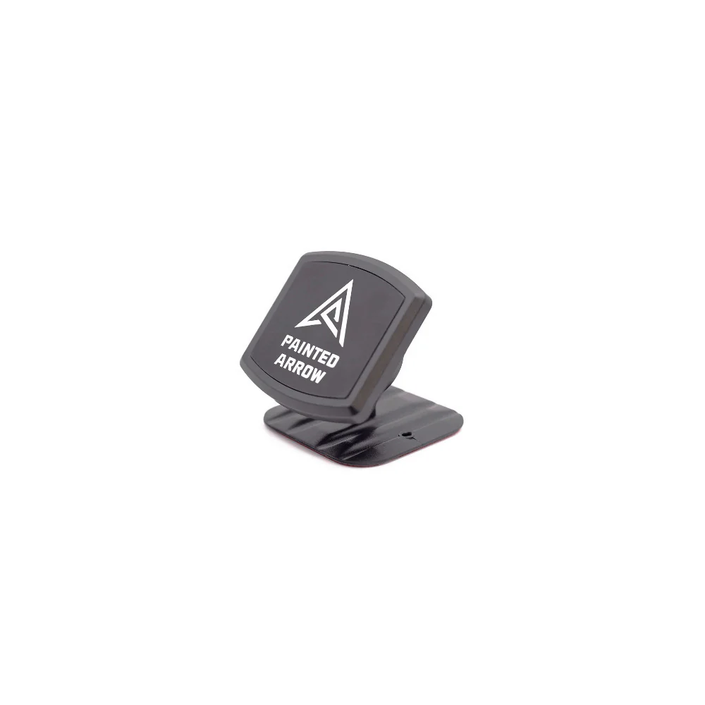 Painted Arrow Magnetic Smartphone Dash Mount, Adhesive Base, Lighweight (Black)