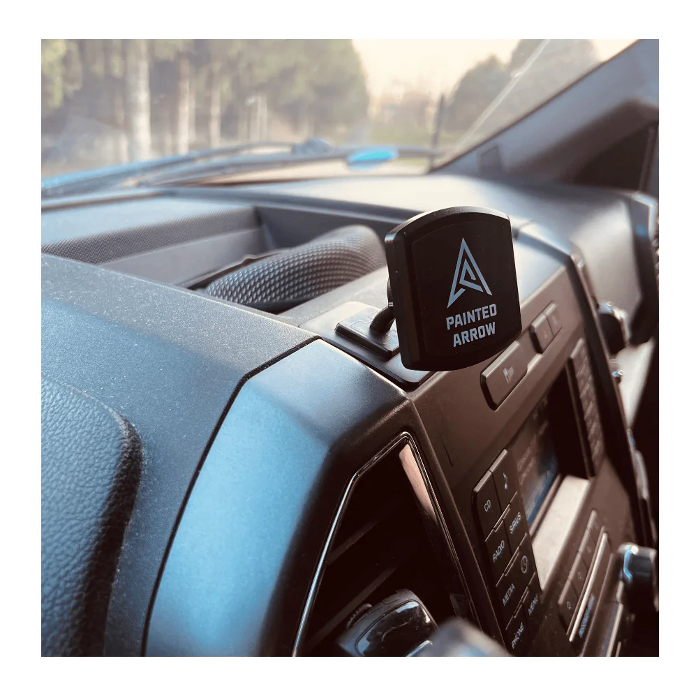 Painted Arrow Magnetic Smartphone Dash Mount, Adhesive Base, Lighweight (Black) - Image 5