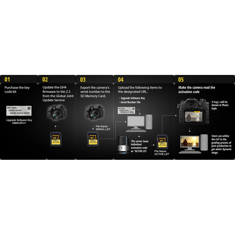 Panasonic V-Log L Function Firmware Upgrade Kit