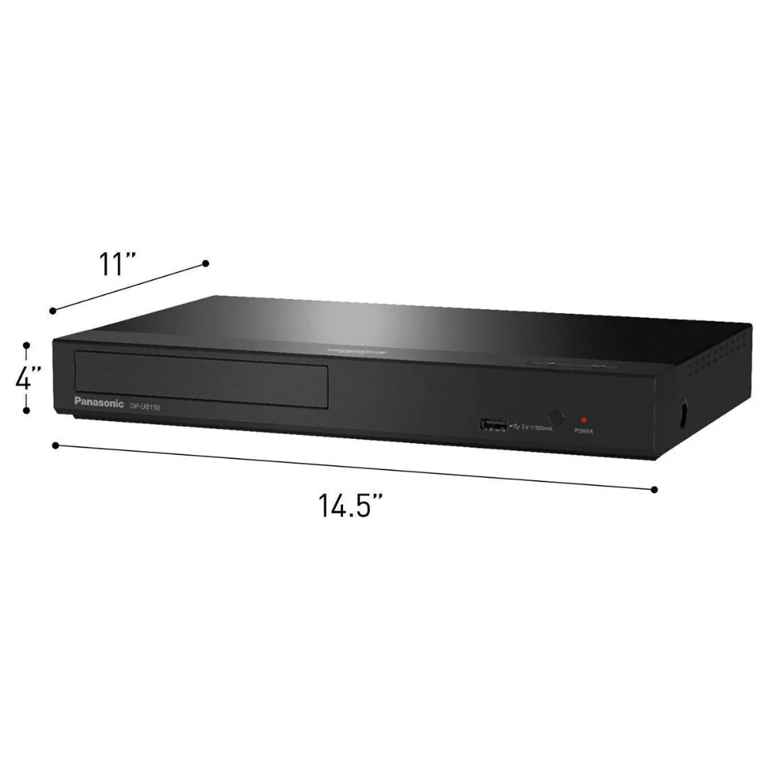 Panasonic DP-UB150-K 4K Ultra HD Blu-ray Player, HDR10+ (Black) (Certified Refurbished) - Image 4