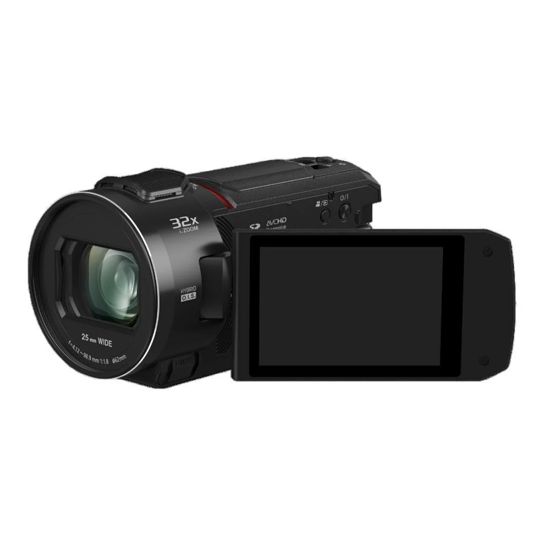 Panasonic VX3 Camcorder with 4K Image Quality, F1.8 Lens, 24x Zoom, and Ergonomic Design (Black) - Image 2