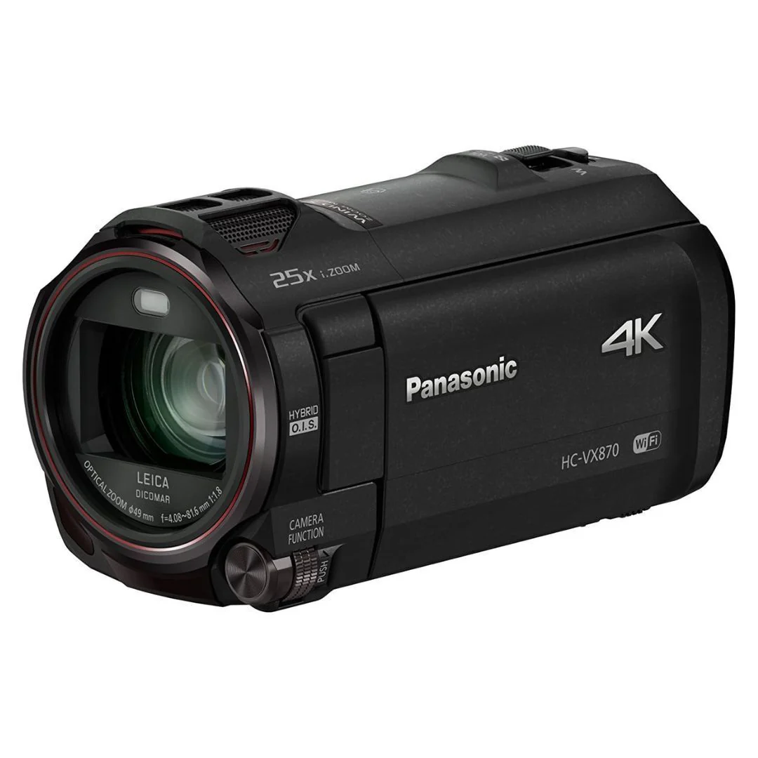 Panasonic HC-VX870K 4K Camcorder, 20x Optical Zoom (Black) (Certified Refurbished)