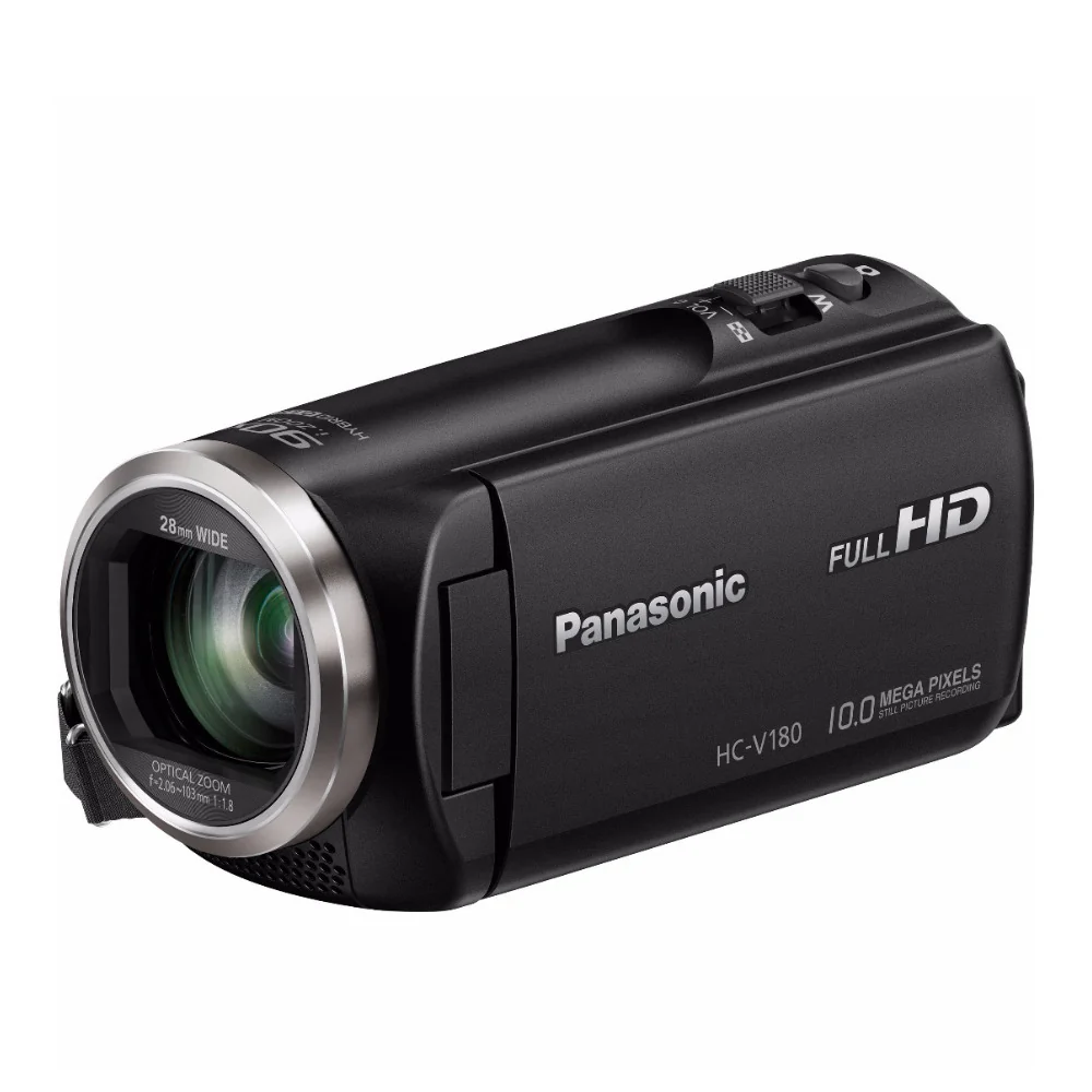Panasonic HC-V180K Full HD 1080p Camcorder with 12" Spider Tripod and 32GB SD Card Bundle - Image 2