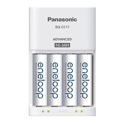 Panasonic Eneloop Rechargeable AA Ni-MH Batteries (4-Pack) with Charger - Image 2