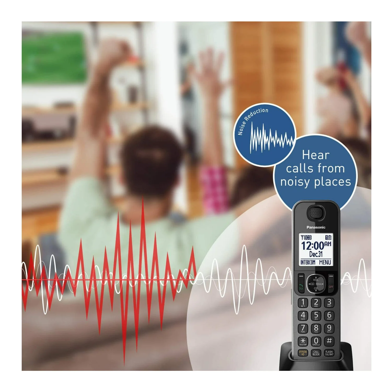 Panasonic KX-TGF352M Corded/Cordless 2 Handset Landline Telephone with Caller ID - Image 10