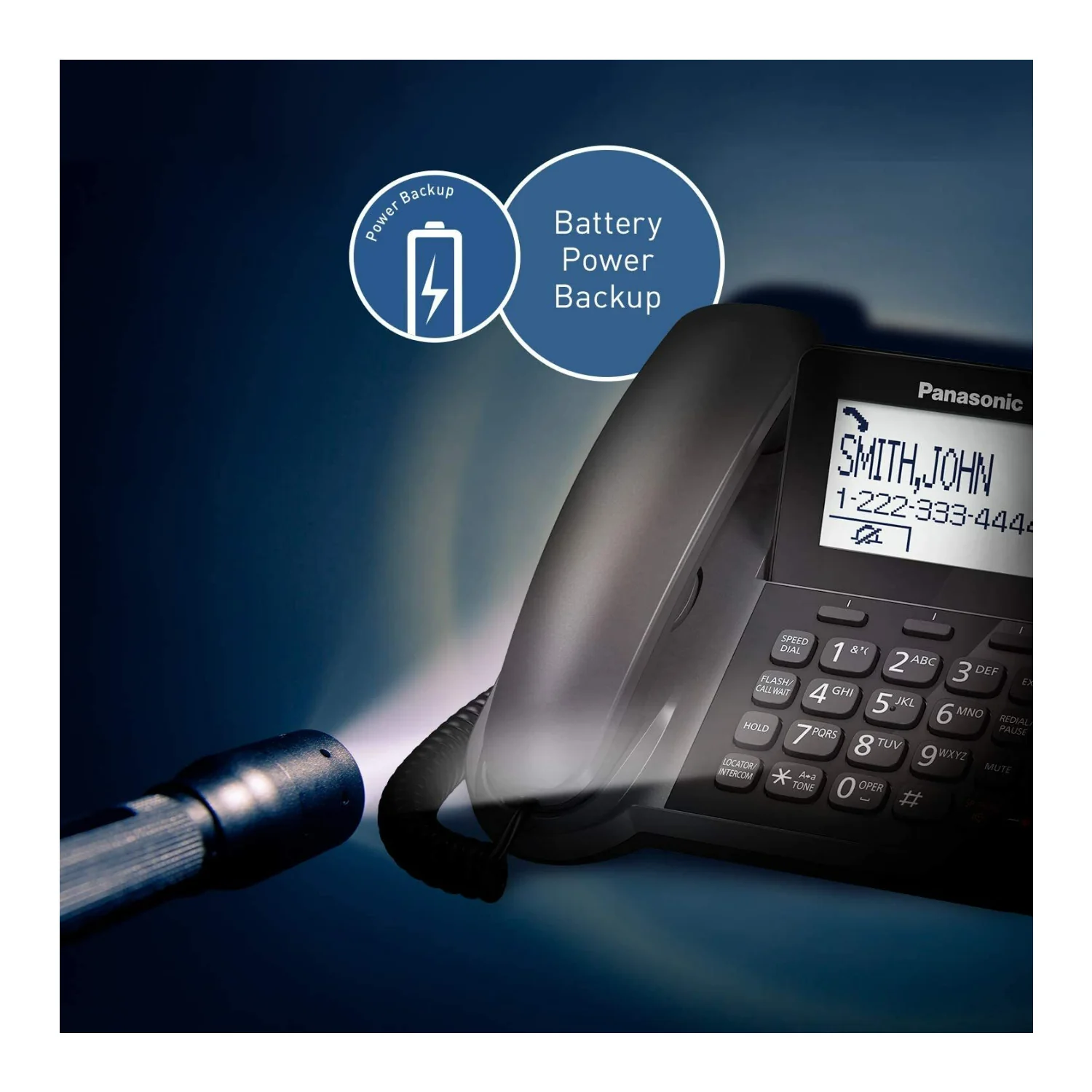 Panasonic KX-TGF352M Corded/Cordless 2 Handset Landline Telephone with Caller ID - Image 8