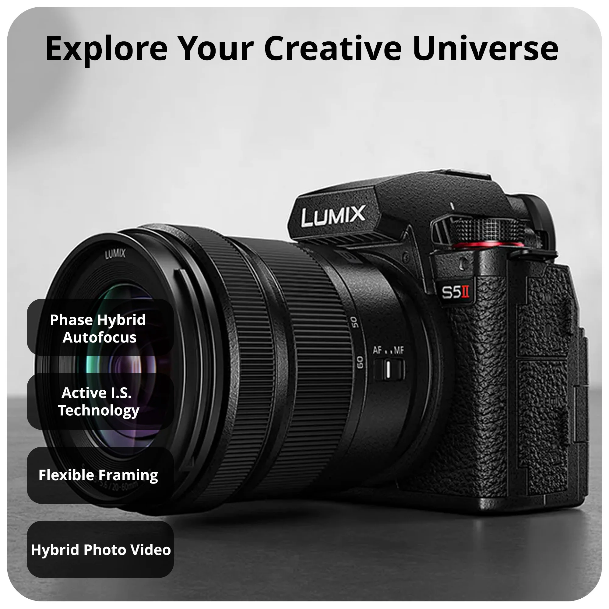 Panasonic LUMIX S5II 24.2MP Full Frame Mirrorless Camera with S 50mm f/1.8 Lens and RS 3 Mini Gimbal - Image 3
