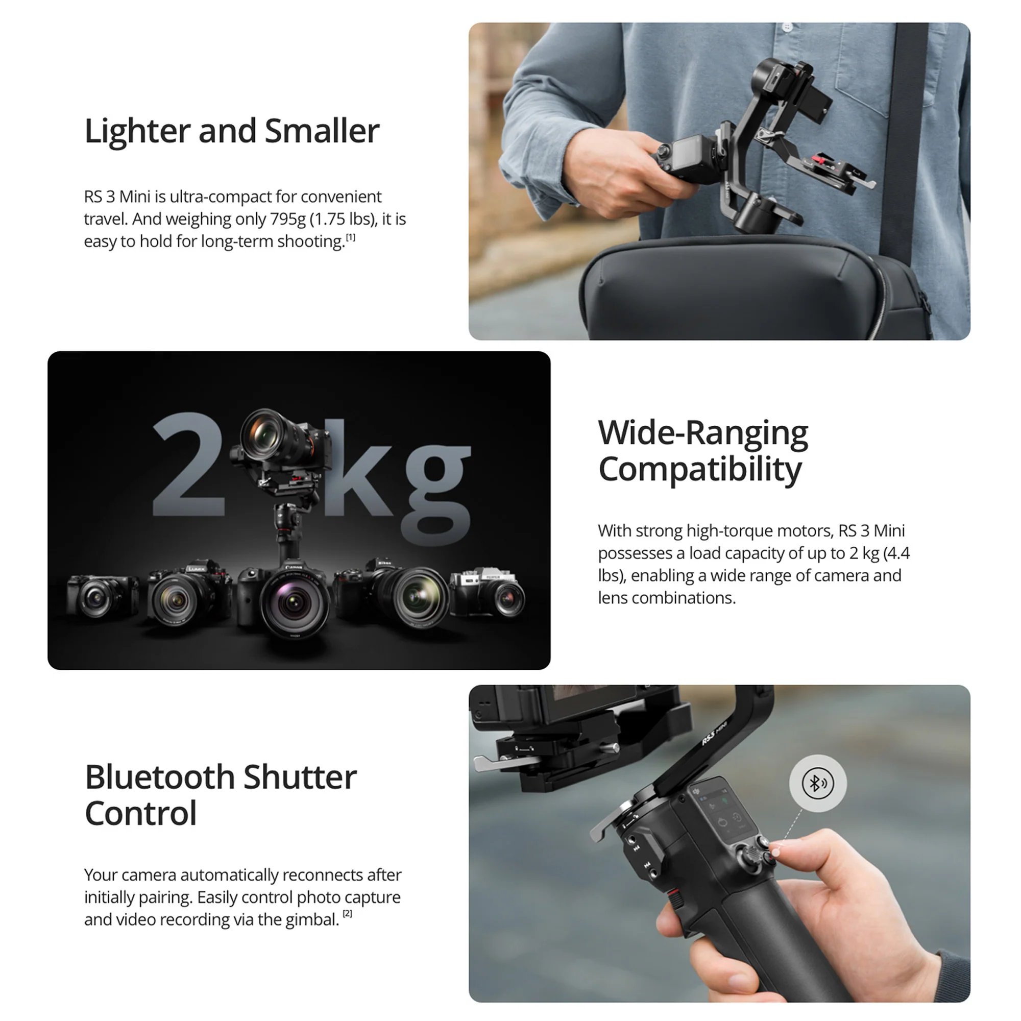 Panasonic LUMIX S5II 24.2MP Full Frame Mirrorless Camera with S 50mm f/1.8 Lens and RS 3 Mini Gimbal - Image 5