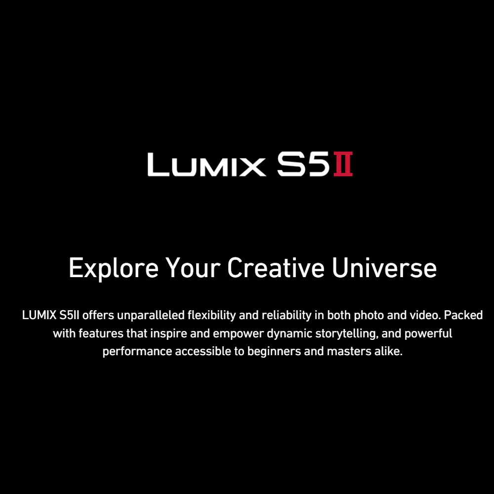 Panasonic Lumix Full Frame Camera with Lumix S5II and S5IIX Firmware Update with Lens Bundle - Image 3