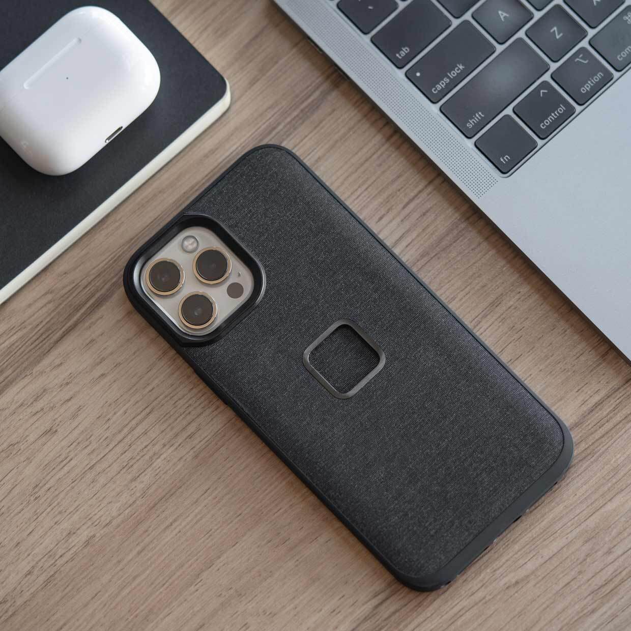 Peak Design Mobile Everyday Case for iPhone 14 with SlimLink Mounting and Nylon Shell (Charcoal) - Image 3