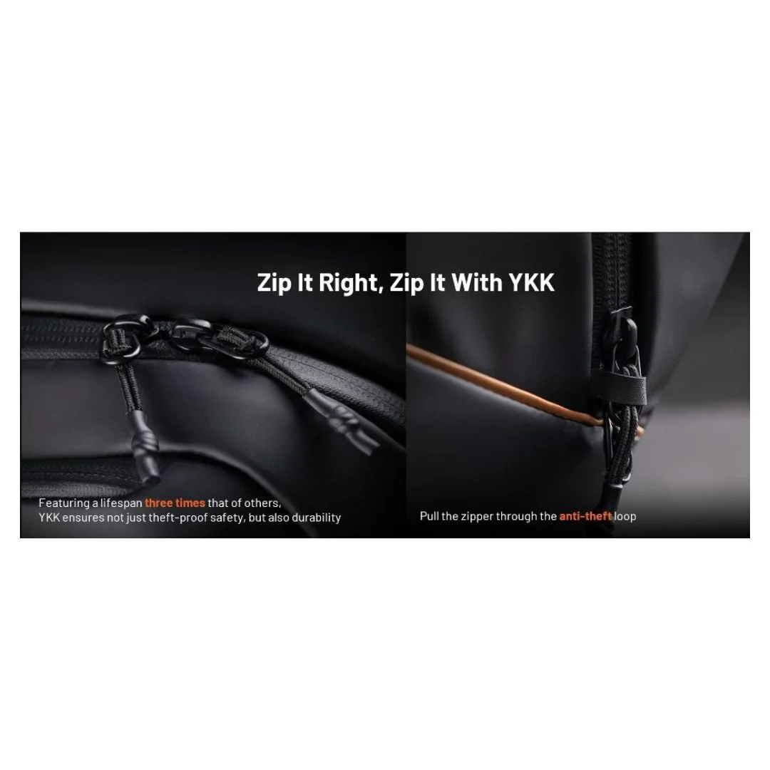 PGYTECH OneGo Solo V2 4L Splash-Resistant Large Opening Sling with Elastic Pen Slot (Obsidian) - Image 4