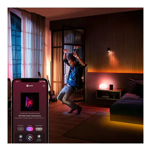 Philips Hue Play White and Color Smart Light 2-Pack Base Kit (Black) - Image 11