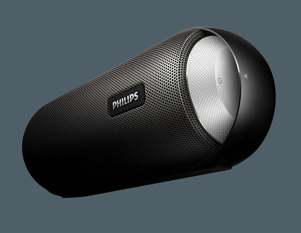 Philips Splash Proof Wireless Bluetooth Portable Speaker (Gun Metal Black) - Image 7