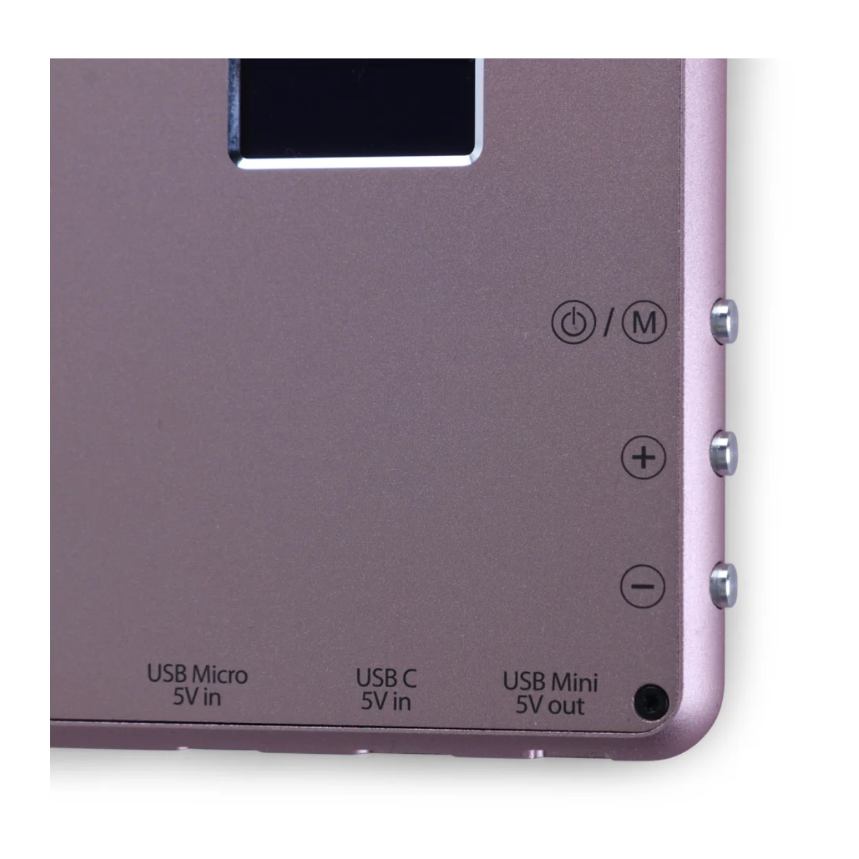 Phottix M180 Bi-Color LED Panel and USB Power Bank (Rose Gold) - Image 2