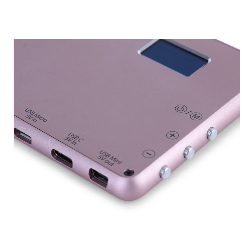Phottix M180 Bi-Color LED Panel and USB Power Bank (Rose Gold) - Image 5