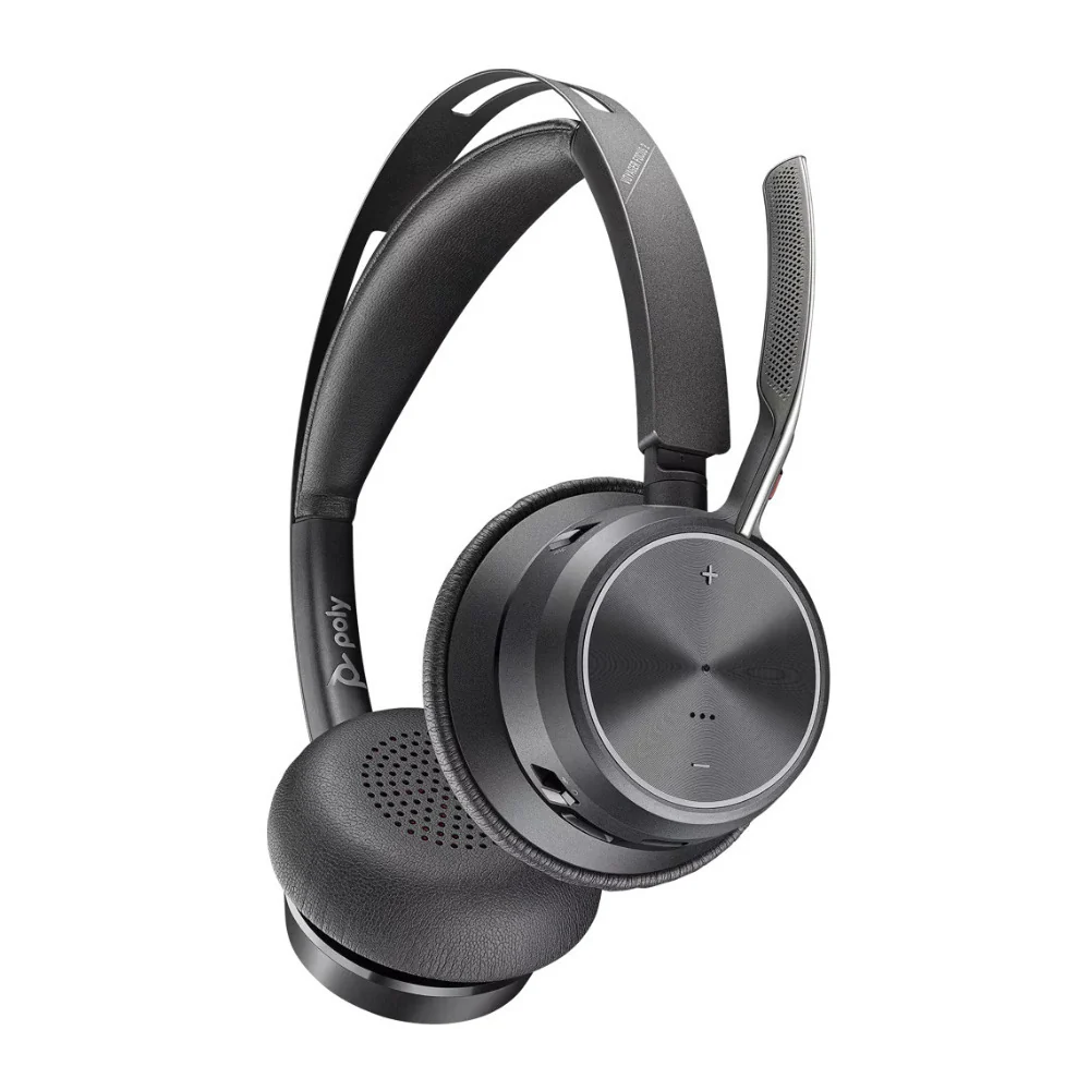 Plantronics Poly Voyager Focus 2 UC USB-A Headset with Stand - Image 2