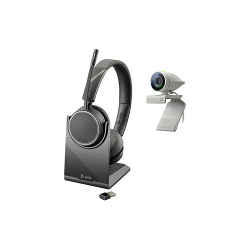 Poly Studio P5 Webcam with Voyager 4220 UC Headset Kit