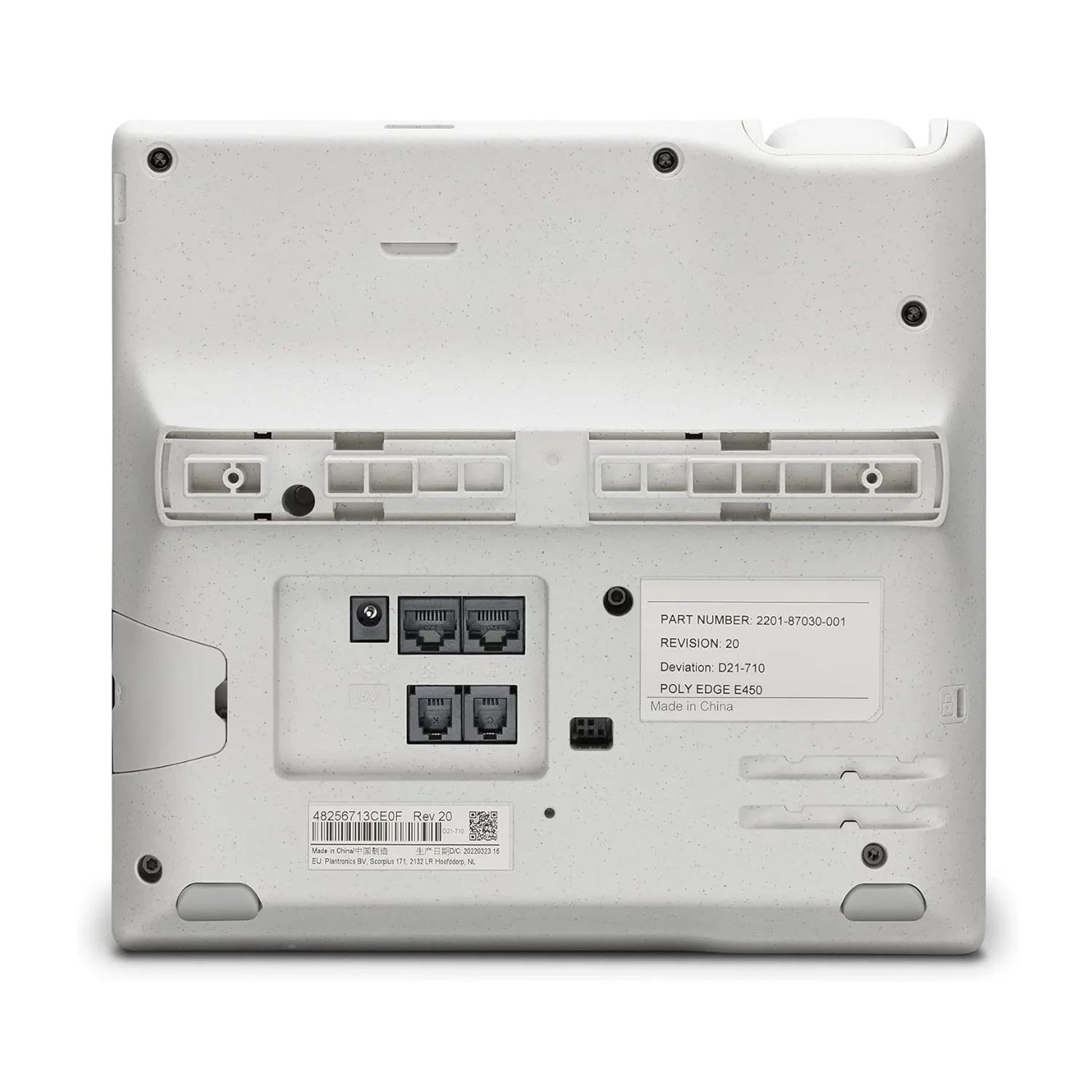 Poly Edge E450 IP Desk Phone with WiFi Bluetooth 8-Line Keys and 32-Line Support - Image 4