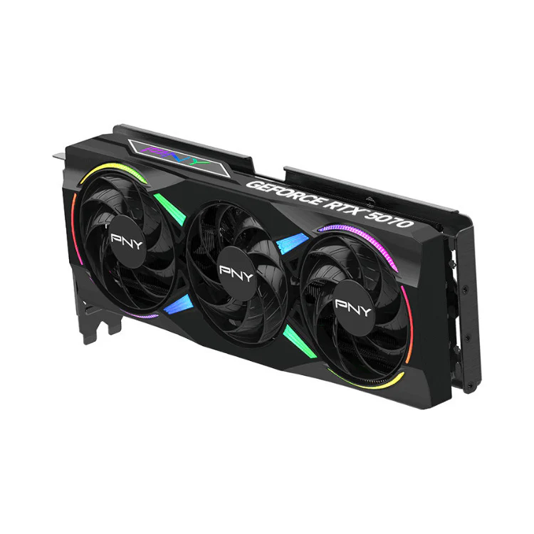 PNY NVIDIA GeForce RTX 5070 ARGB EPIC-X RGB Overclocked Triple Fan Graphics Card - Image 5