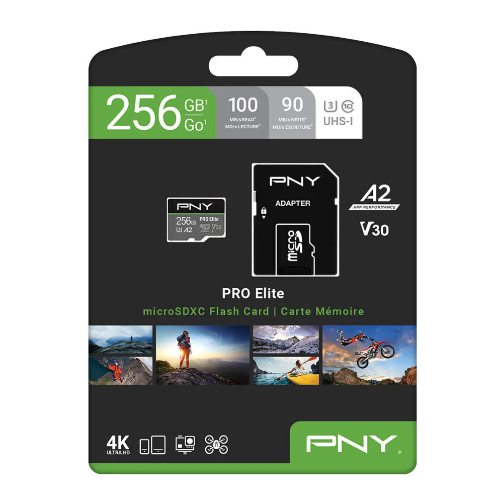 PNY 256GB PRO Elite UHS-I microSDXC Memory Card with SD Adapter - Image 7