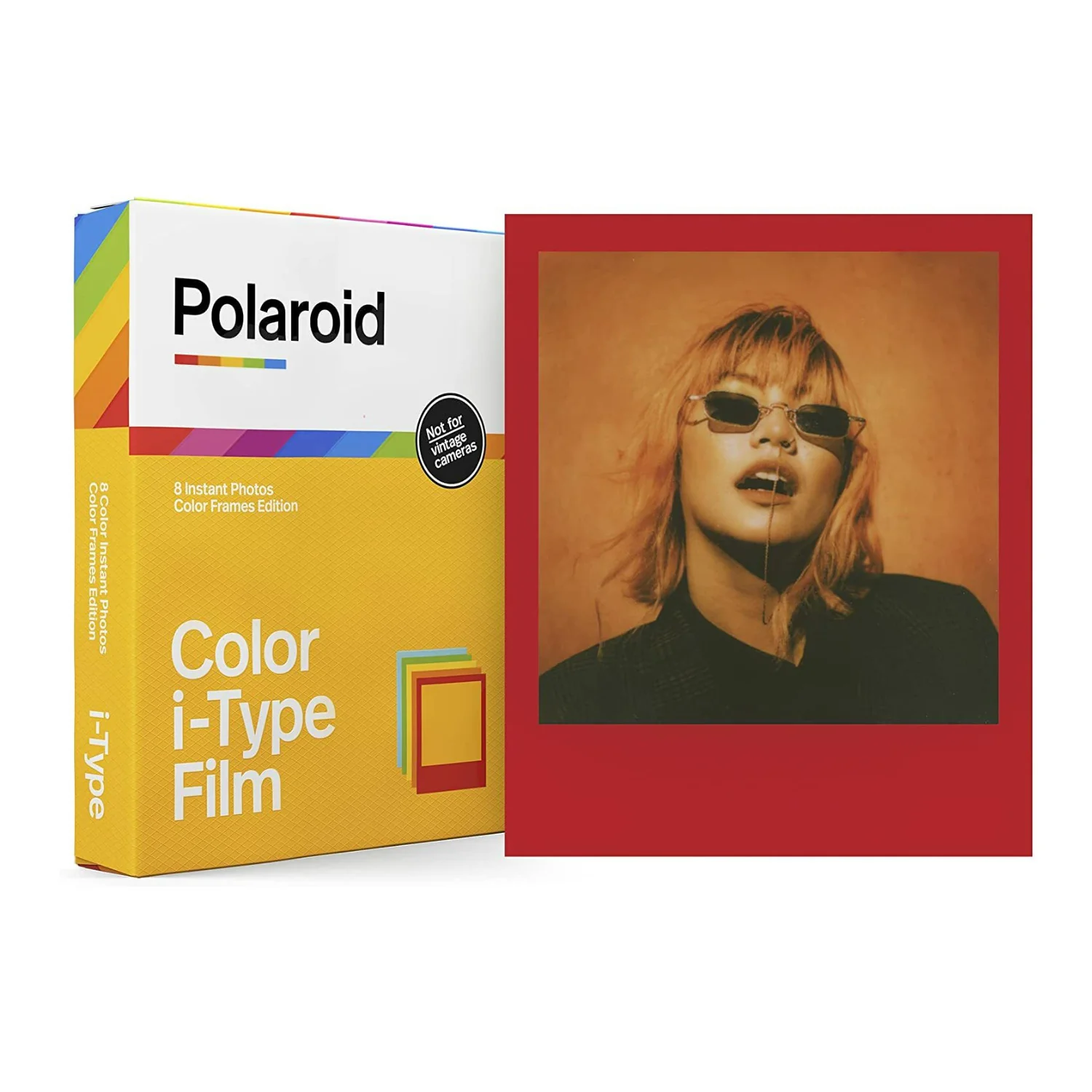 Polaroid Color Film for I-Type (Color Frames Edition, 5-Pack) and Focus Camera Film Kit Bundle - Image 2