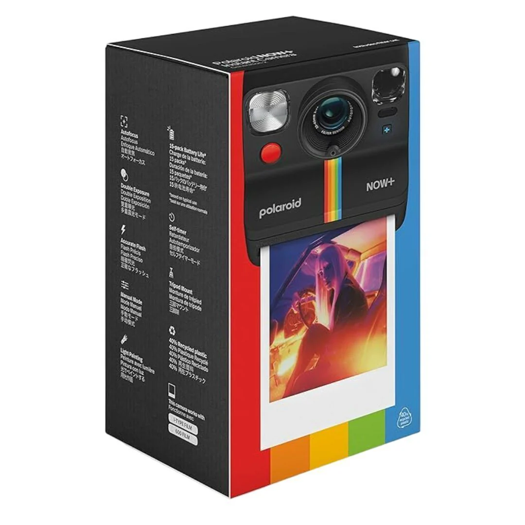Polaroid Everything Box Now Plus Generation 2 Camera and Film Bundle with 16 Included Photos (Black) - Image 6
