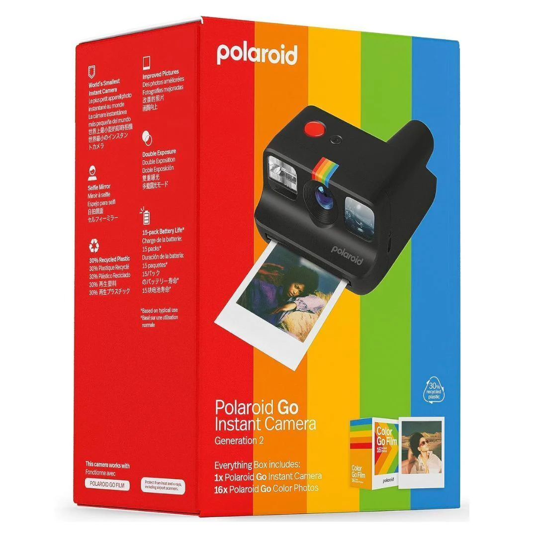 Polaroid Go Everything Box Generation 2, Includes Camera, Film, Strap, and Charging Cable (Black) - Image 5