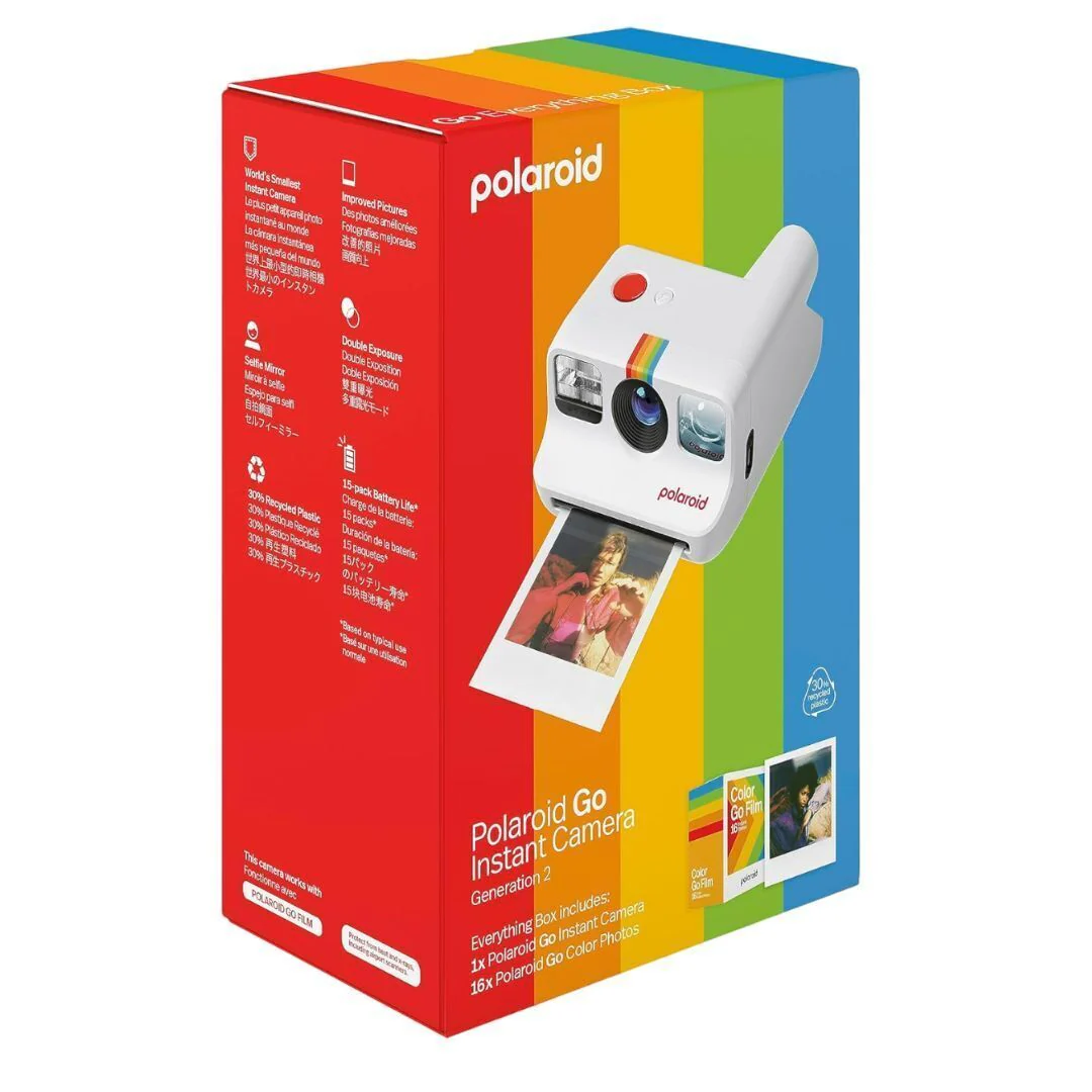 Polaroid Go Everything Box Generation 2, Includes Camera, Film, Strap, and Charging Cable (White) - Image 5