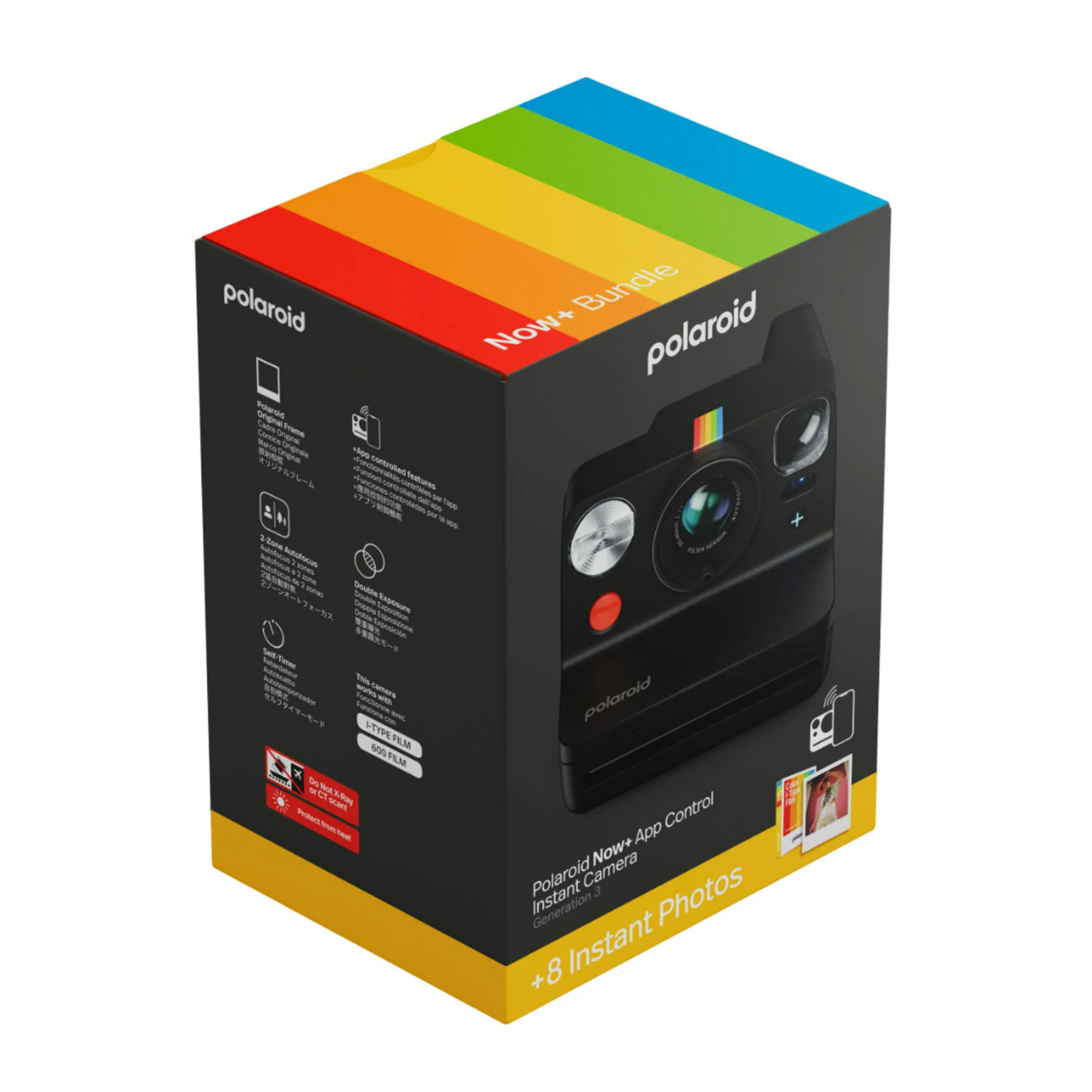 Polaroid Now Plus Generation 3 Instant Camera with Color Film Bundle (Black, 8 Photos) - Image 6
