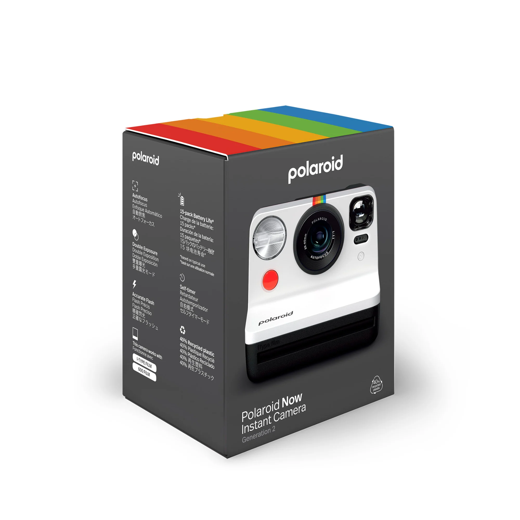 Polaroid NOW Instant Camera Generation 2 (Black & White) - Image 8