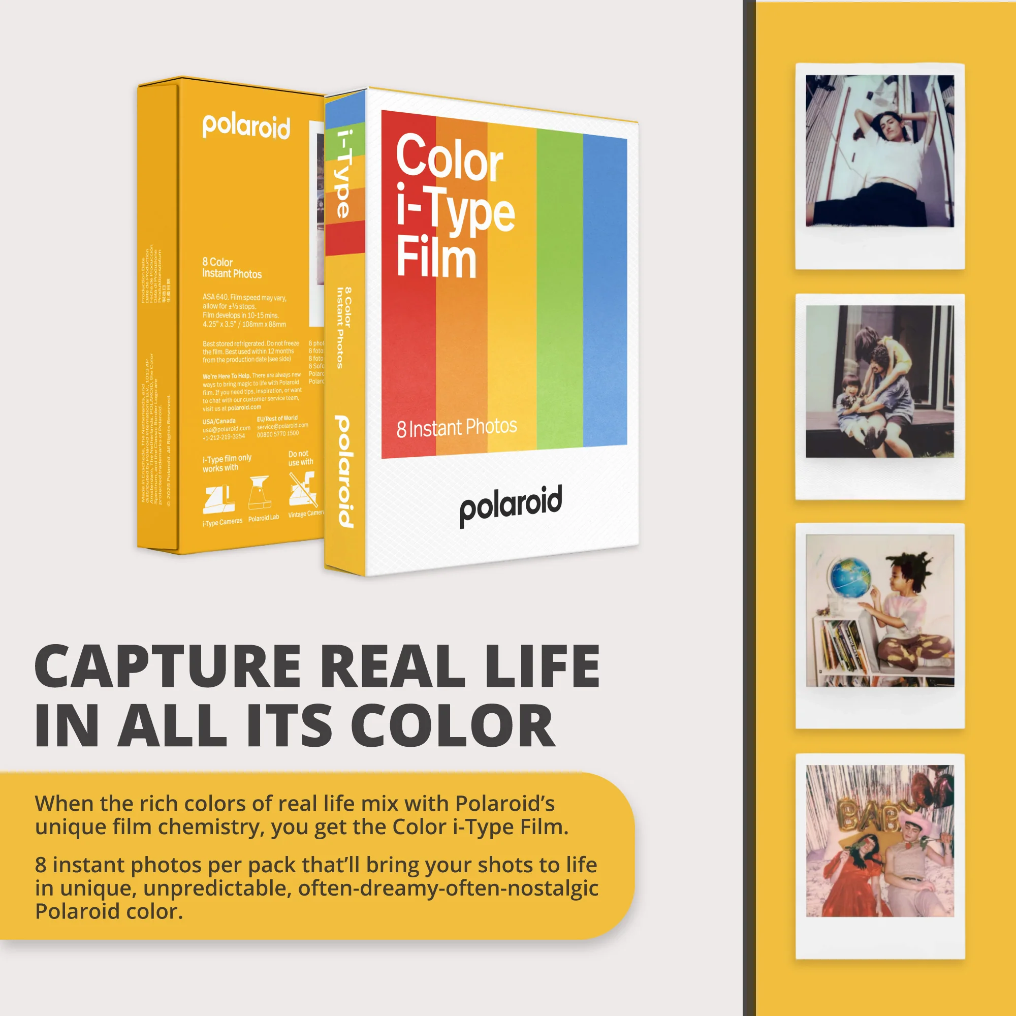 Polaroid NOW+ Instant Camera Generation 2 (White) w/Film Kit & Color Instant Film Bundle - Image 8
