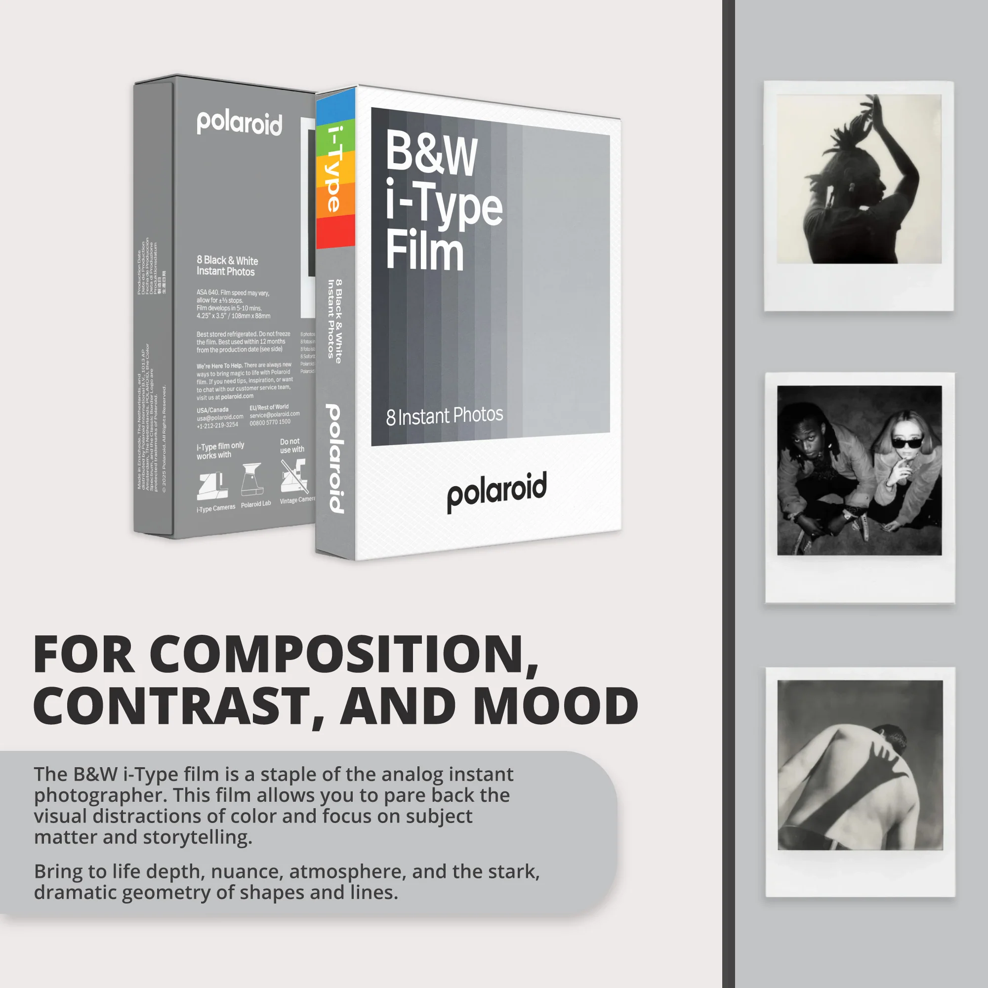 Polaroid NOW+ Instant Camera Generation 2 (White) with Film Kit and B&W Film - Image 8