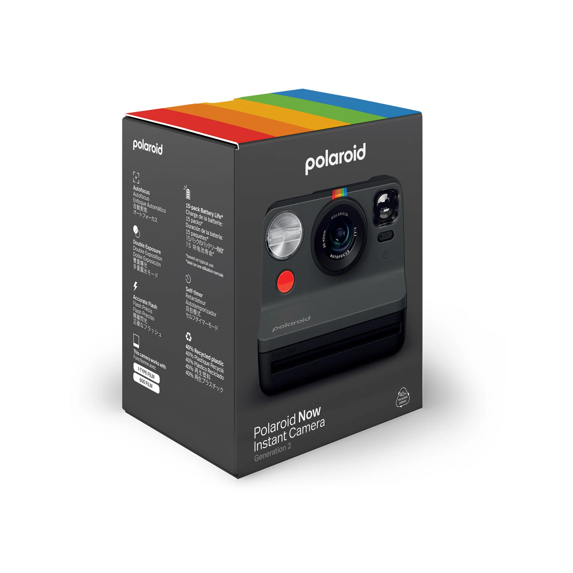 Polaroid NOW Instant Camera Generation 2 (Black) - Image 9
