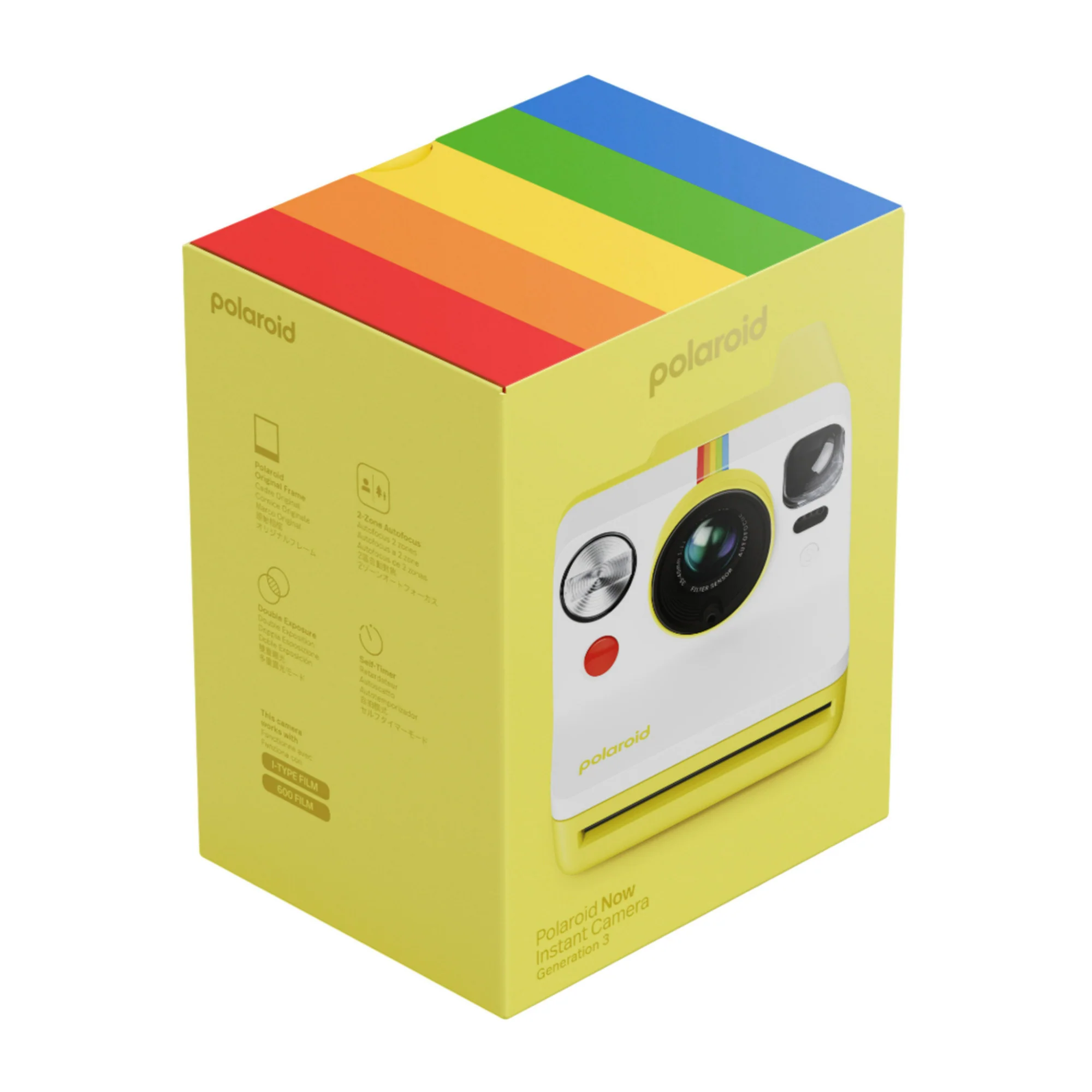 Polaroid Now Generation 3 Analog Instant Camera with Two-Lens Autofocus System (Yellow) - Image 5